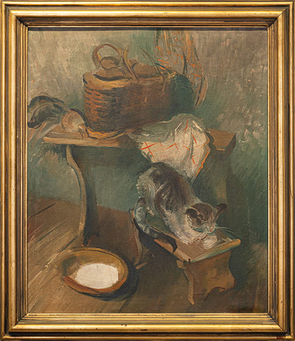 France Pavlovec - Cat with milk