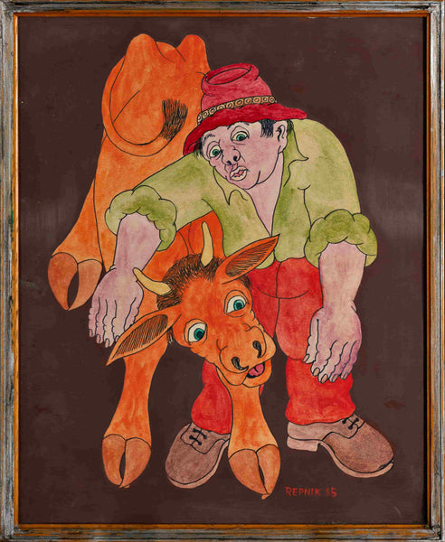 Anton Repnik - With a Cow