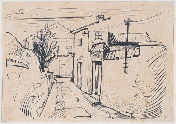 Apollonio Zvest - Street in 1954