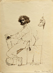 Bard Iucundus - Autoportrait drawing 1974