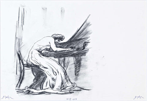 Božidar Jakac - Piano Player in 1958