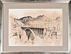 Božidar Jakac - The Bridge in 1946