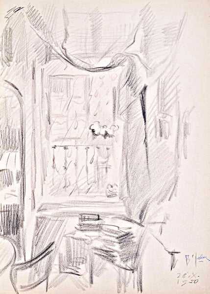 Božidar Jakac - Balcony, 1950