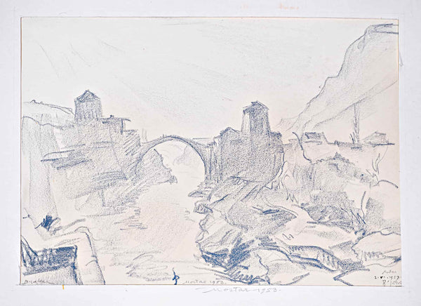 Božidar Jakac - Mostar, 1953