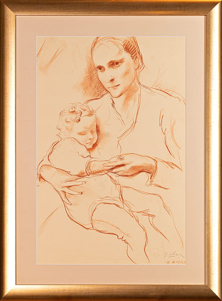 Božidar Jakac - Mother and Child in 1941