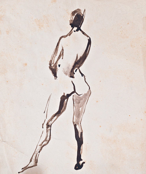 Božidar Jakac - Nude from Behind