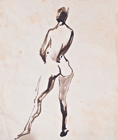 Božidar Jakac - Nude from Behind