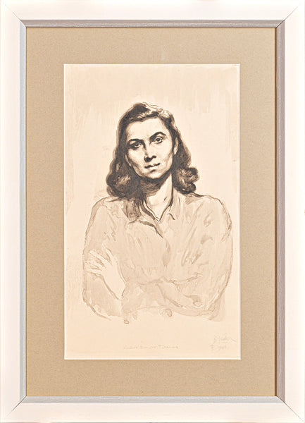 Božidar Jakac - Portrait of Lady in 1944