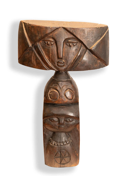 Dragica Cadež - Wooden statue of mother and child