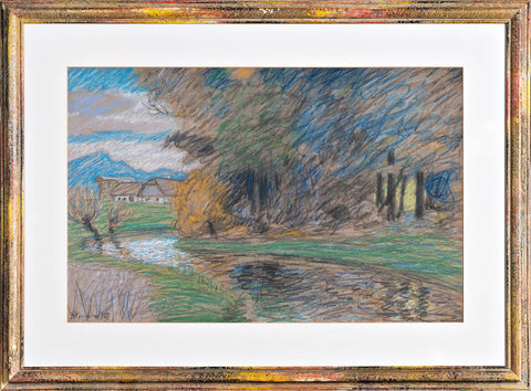 Fran Klemenčič - Village by the river