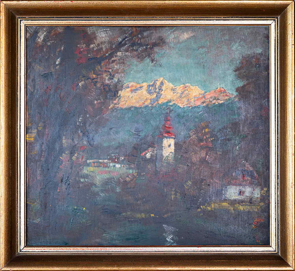 Fran Klemenčič - Church, Hut and Mountains