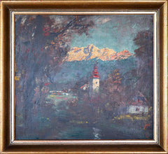 Fran Klemenčič - Church, Hut and Mountains
