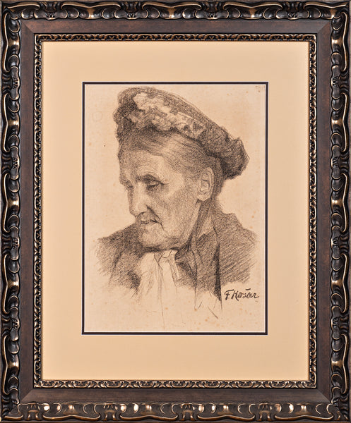 Franc Košar - Head of a Lady