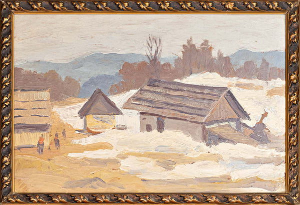 France Godec - Mountain Huts in Snow