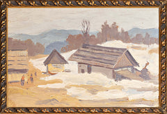 France Godec - Mountain Huts in Snow