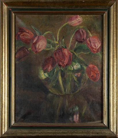Ivan Vavpotič - Red tulips (in a vase)