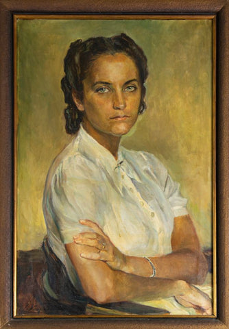 Ivan Vavpotič - Portrait of teacher Vera Hočevar