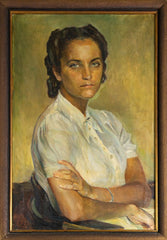 Ivan Vavpotič - Portrait of teacher Vera Hočevar