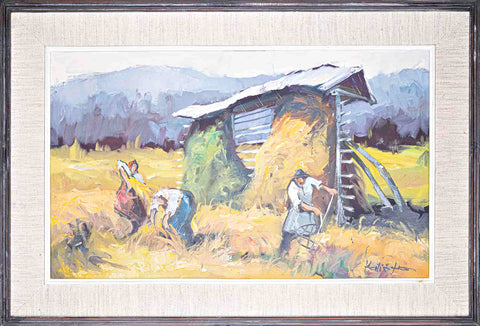 Ivan Katič - Hayrack and Field Workers