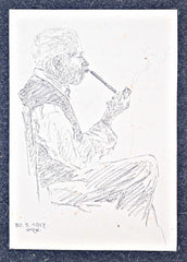 Ivan Kos - Man with Pipe 1917