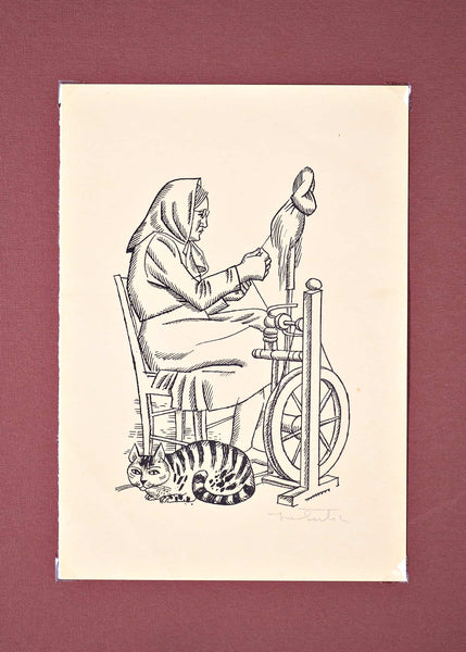 Ive Šubic - Grandmother with Cat