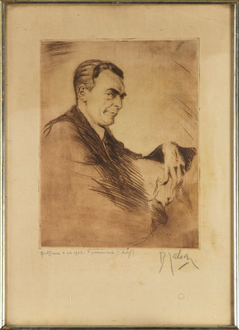 Božidar Jakac - Portrait of Josip Šest