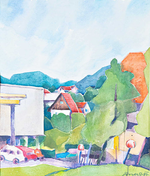 Janez Knez - Motif from Trbovlje in 1984