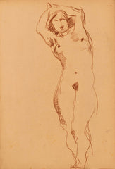 Jaro Prochazka - Frontal sketch of nude
