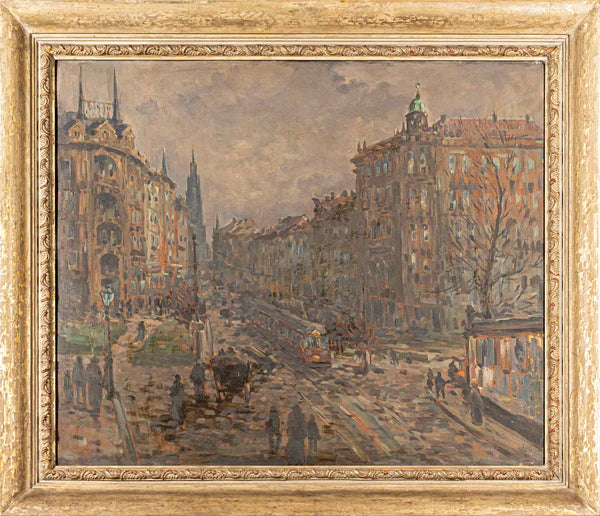 Jaroslav Šimunek - Pohled na kostel Sv. Ludmily