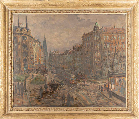 Jaroslav Šimunek - Pohled na kostel Sv. Ludmily