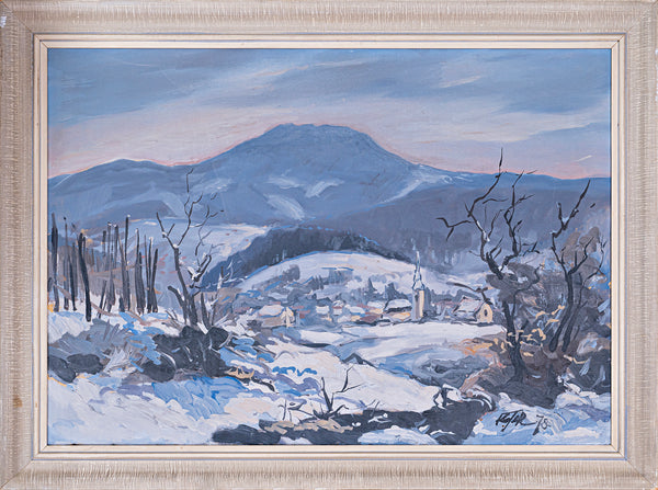 Jože Kotar - Slovenian Village in Winter in 1978