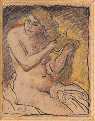 Karel Špillar - Nude combing hair