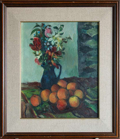 Karl Zelenko - Bouquet and oranges
