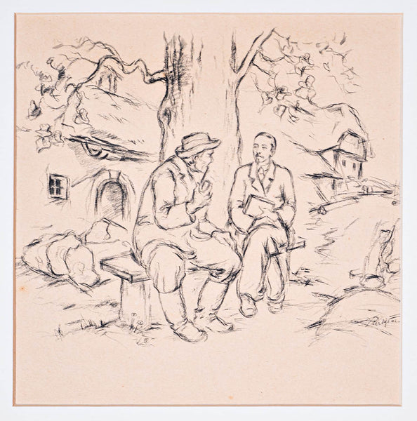 Lojze Perko - Man with Pipe and Poet, 1942