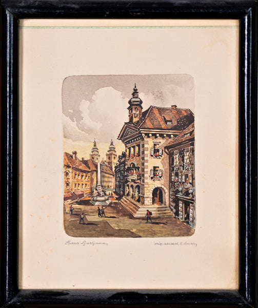 Ludwik Schara - Old Ljubljana