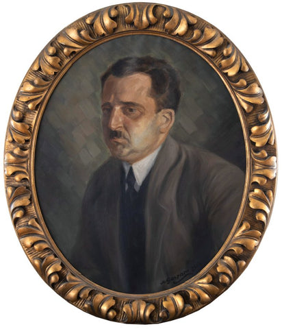 Maksim Gaspari - Portrait Dr. Viktor Breskvar - 1/2, oval