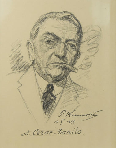 Maksim Gaspari - Portrait of A. Cerar Danilo, P. Kramaršič