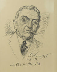 Maksim Gaspari - Portrait of A. Cerar Danilo, P. Kramaršič