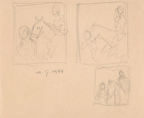 Maksim Gaspari - Sketch of horseriding
