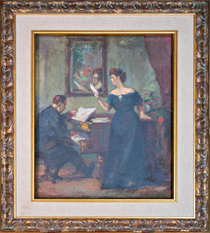 Matej Sternen - Family by the Piano