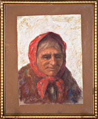 Mihajlo Timčišin - Grandmother in Red Shawl