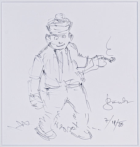 Milko Bambič - Man with Pipe