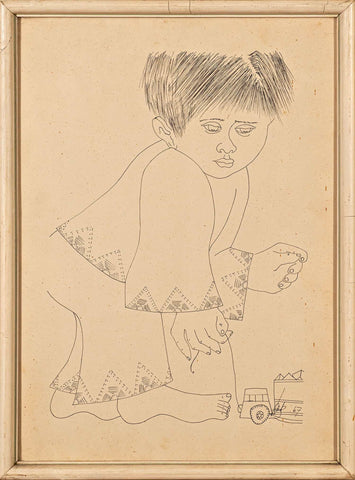 Peter Jovanovič - Child with Toy, 1967