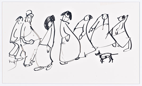 Robert Hlavaty - Crowd with Dog