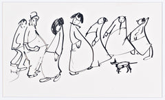 Robert Hlavaty - Crowd with Dog