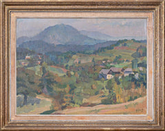 Rudolf Gorjup - Mountain village in 1963