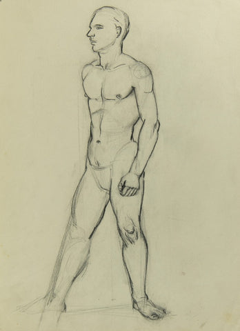Smiljana Didek - Double-sided drawing: Female and Male Nude
