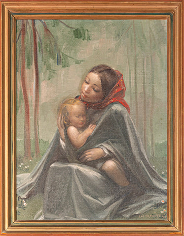 Stane Cuderman - Mati z otrokom v gozdu