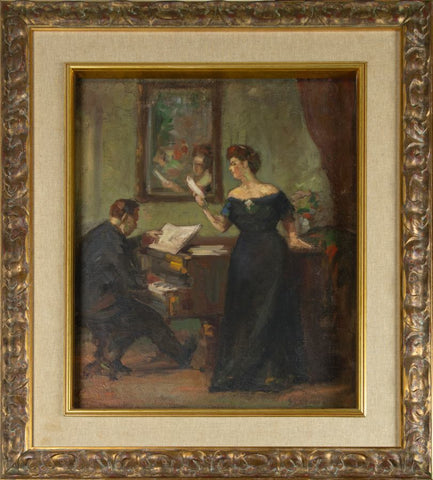Sternen Matej - Double-sided painting: At the piano