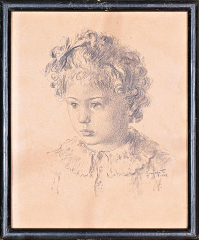 Tine Gorjup - Portrait of a Girl, 1943
